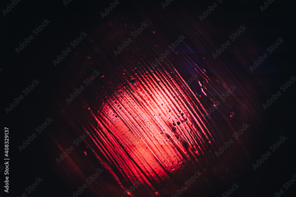 Poster beautiful abstract surreal red brush smear light pastel dark magic. background pattern for design. m