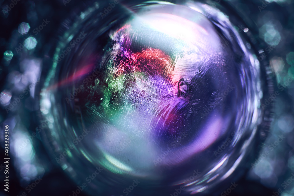 Aufkleber Beautiful abstract surreal texture on a light pastel dark magic. Background pattern for design. Macro photography view..