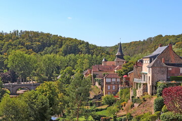 Fototapeta na wymiar Nouvelle-Aquitaine - Limousin - Creuse - Panorama sur La Celle-Dunoise et sa forêt