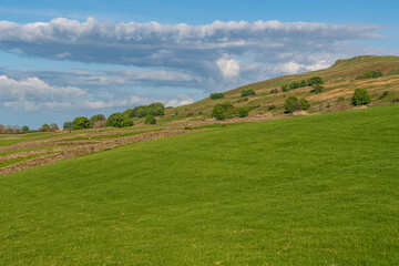 Fototapeta premium Landscape in the Upper Wensleydale near Gayle, North Yorkshire, England, UK