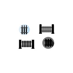 Fence Template vector icon illustration