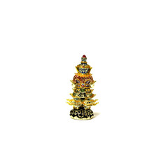 thai buddha image on isolated background.lucky thai buddha image statue