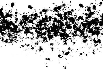 Black and white ink splatter set. Paint splashes set for design. Collection of Various Ink Blot Splatters. Abstract vector illustration. Set for grunge splash textures.