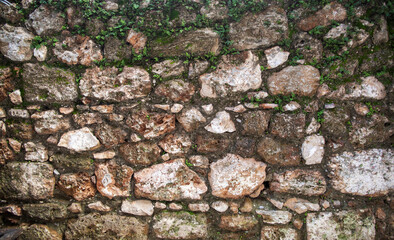 Background of stone wall texture