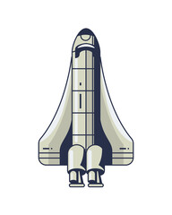 space ship mission flying icon