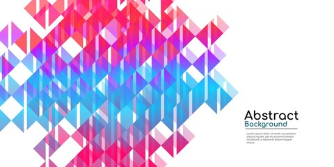 Obraz premium Modern abstract decorative background with colorful gradient geometric shapes. Suitable for covers, posters, flyers, banners, websites, etc. Vector illustration