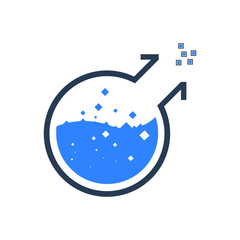 Test Tube Icon. Beaker, Flask, Chemistry Test Icon