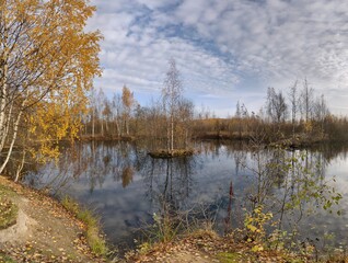 lake in the autumn forest