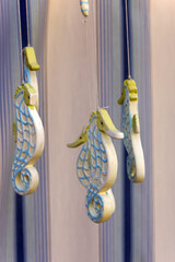 Burano (Italy). Decorative seahorses at the island of Burano