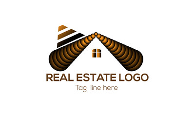 construction real estate logo design  and vector.