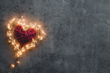 A sparkling heart. Valentine's Day. - 408336328