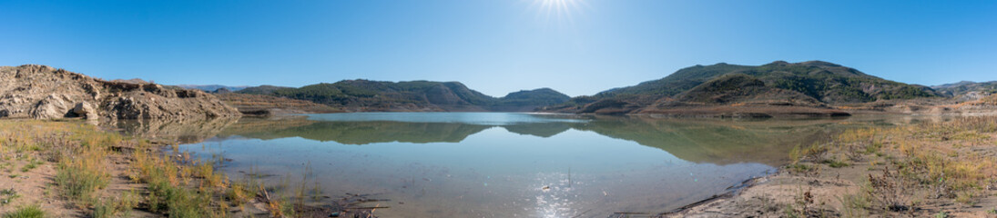 Fototapeta na wymiar Beninar reservoir in southern Spain