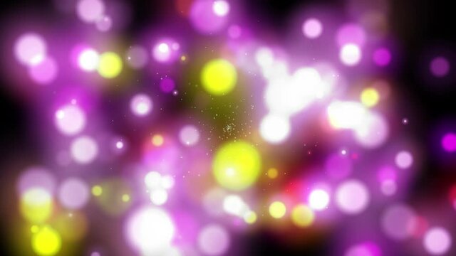 Bright glowing lights as abstract disco party background