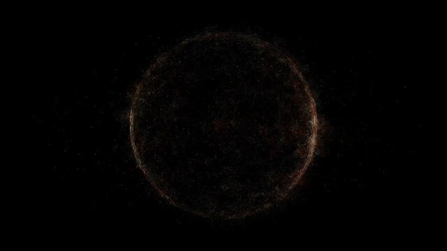 Floating particles as abstract motion background