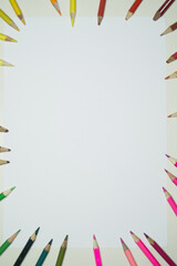 Obraz premium frame with pencils