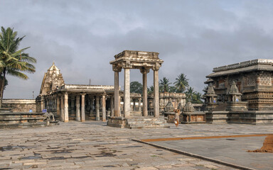Chennakeshava Temple in Belur, 12th century Hindu temple. Karnataka. India.