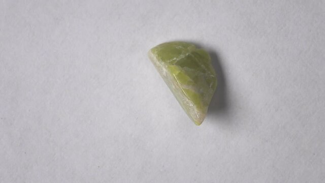 Vesuvianite gemstone on turn table