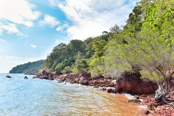 Obraz premium Pink Stone Trail in Chanthaburi Province, Thailand