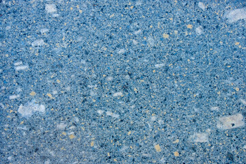 Wall terrazzo texture gray blue of stone granite black white background marble surface pattern sandstone small have mixed sand tile background.