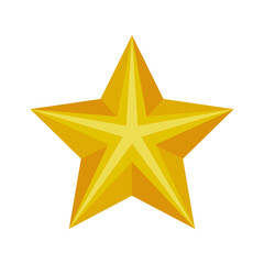 Obraz premium christmas golden star decoration isolared icon