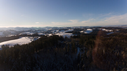 Verschneite Landschaft