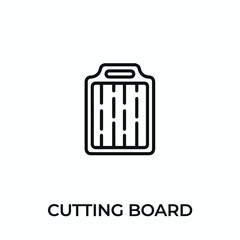 cutting board icon vector. cutting board sign symbol for modern design. Vector illustration