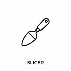 slicer icon vector. slicer sign symbol for modern design. Vector illustration
