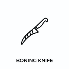 boning knife icon vector. boning knife sign symbol for modern design. Vector illustration