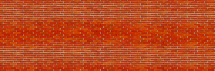 hotizontal modern orange brick wall for pattern and background