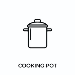 cooking pot icon vector. cooking pot sign symbol for modern design. Vector illustration