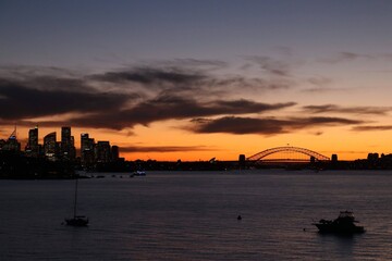 Obraz premium sunset over the river