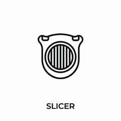 slicer icon vector. slicer sign symbol for modern design. Vector illustration