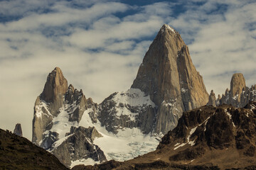 El chalten, Fitz Roy, Aguja poincenot and Aguja Mermoz, Patagonia Argentina, Climbing and Hikking area