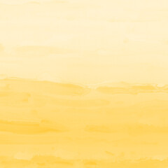 Yellow ink and watercolor texture on white paper background. Gradient paint strokes and decalcomania effect. Hand-painted gouache abstract image. Mess on the canvas.