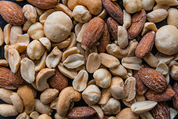 Nuts texture close-up