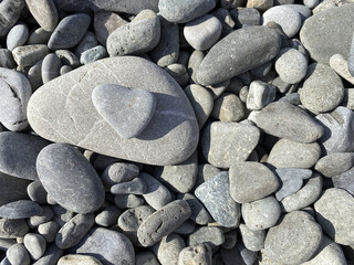 Nice abstract background pattern with large gray pebble sea stones