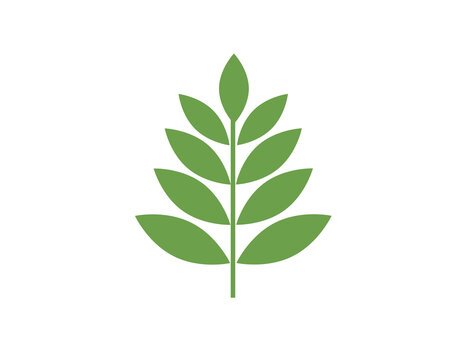 Plants flat icon. Millet, rye, grass. Vector