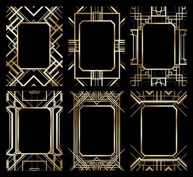 art deco pattern , vector retro pattern for vintage party Gatsby style 