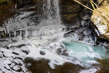 Cucumber Falls at the Ohiopyle State Park in Pennsylvania.