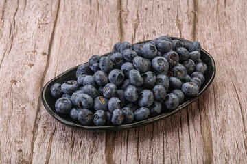 Ripe sweet tasty blueberries heap