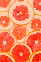 red grapefruit background