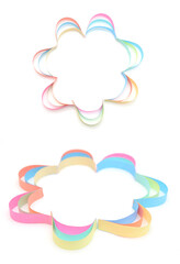 Origami paper folded in flower