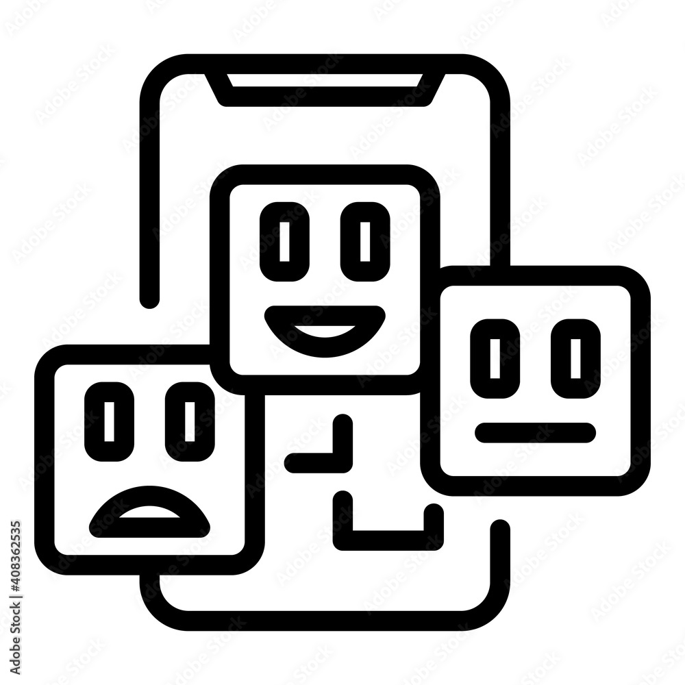 Poster agent scheme phone icon. outline agent scheme phone vector icon for web design isolated on white bac