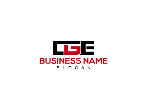 CGE Logo And Illustrations Design For Business
