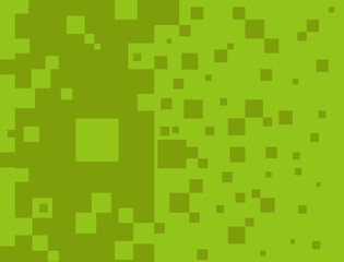 Green background with scattered squares