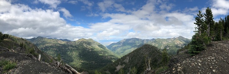 panorama of the mountains