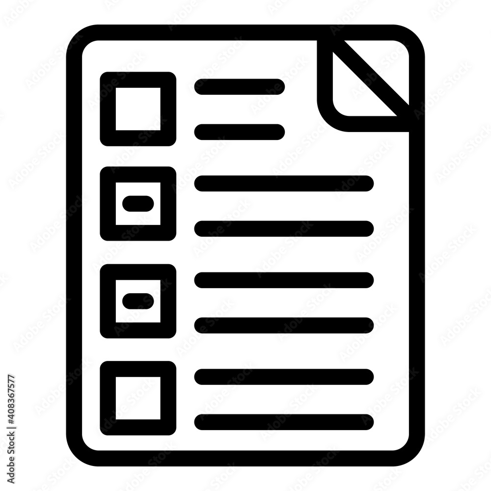 Poster to do list icon. outline to do list vector icon for web design isolated on white background
