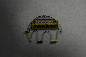 3d decorative traditional elephant digital art