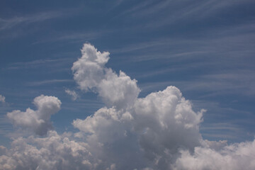 blue sky with clouds