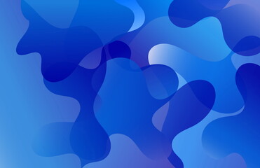 Fototapeta na wymiar Abstract soft gradient blue liquid shape background